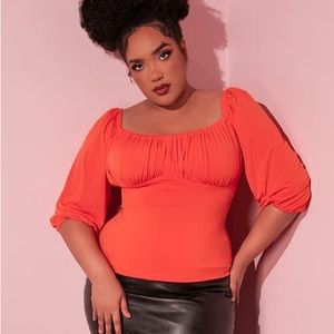 Vixen by Micheline Pitt Pumpkin Spice Vacation Blouse